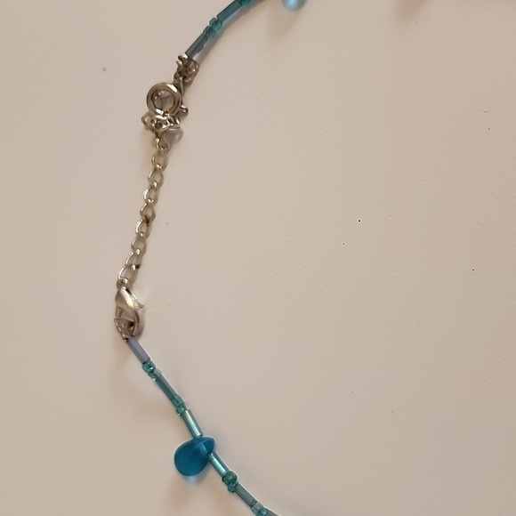 blue handmade necklace - Picture 3 of 4
